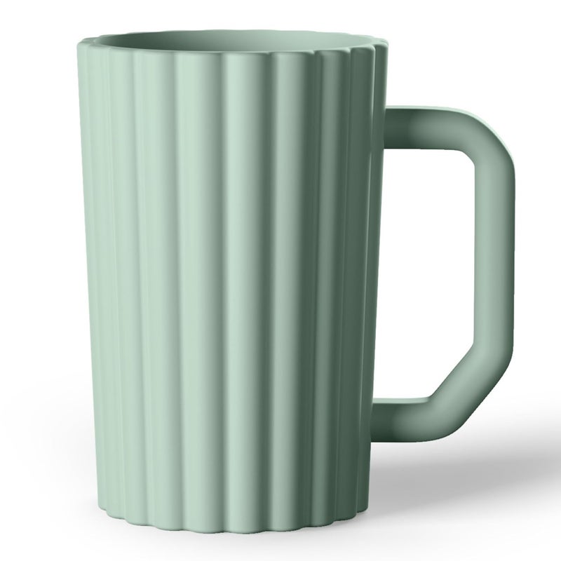 Mintlyfe Baby Bath Rinse Cup, Silicone Body Washing Rinser Cup with Easy Grip Handle (Sage) - Image 1